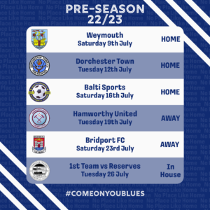 Read more about the article Blues announce 6 pre-season fixtures ahead of 22/23 season